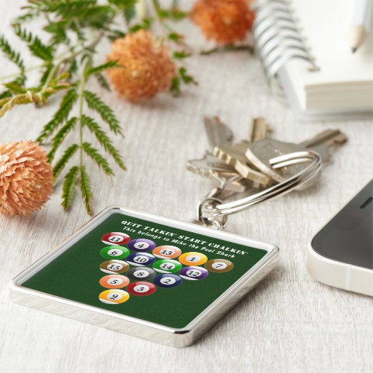 Pool-Spiel der Schlüsselanhänger (Seite)