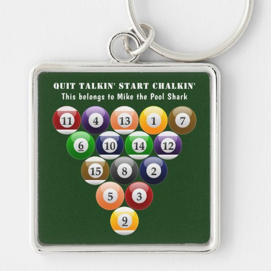 Pool-Spiel der Schlüsselanhänger (Vorne)