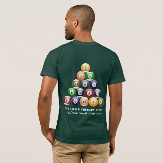 Pool-Spiel der T-Shirt (Schwarz voll)