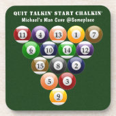 Pool-Spiel der Untersetzer (Vorderseite)