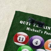 Pool-Spiel des Billardc$acht-ball-Gestell-8-Ball Strandtuch (Beispiel)