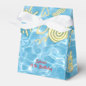 Pool summer neon vibes birthday party geschenkschachtel (Vorderseite)