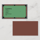 Pool-Tabelle Visitenkarte (Vorne/Hinten)