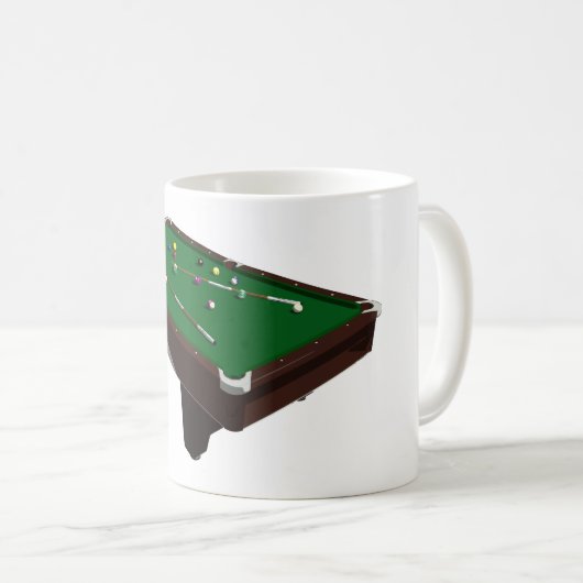 Pool Table Kaffeetasse (VorderseiteRechts)