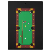 Pool Table Klemmbrett (Rückseite)