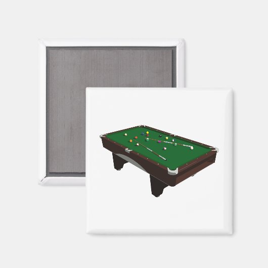 Pool Table Magnet (Vorderseite/Rückseite)