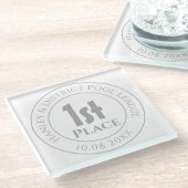 Pool Team Pool League 1. Preis Trophäe Award Glasuntersetzer