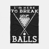 Pool und Snooker Player2 Fleecedecke (Vorderseite)