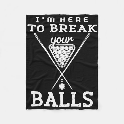 Pool und Snooker Player2 Fleecedecke (Vorderseite)