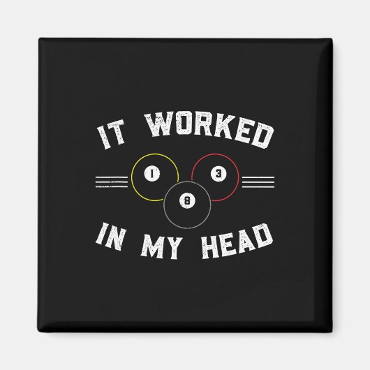 Pool und Snooker-Player3 Magnet (Vorne)