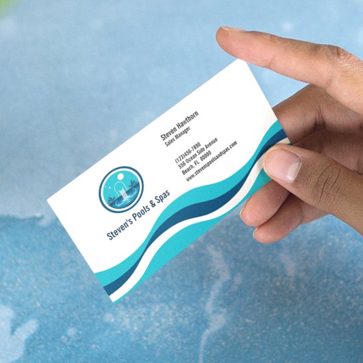 Pool- und Wellness-Center-Services Visitenkarte