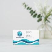 Pool- und Wellness-Center-Services Visitenkarte (Stehend Vorderseite)
