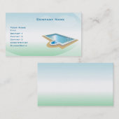 Pool und Wellness-Center Visitenkarte (Vorne/Hinten)