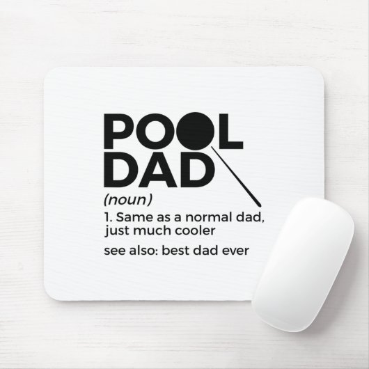 Pool Vater Definition Funny Billiard Der beste Vat Mousepad (Mit Mouse)