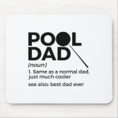 Pool Vater Definition Funny Billiard Der beste Vat Mousepad (Vorne)