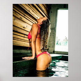 Pool-Vergnügen Poster