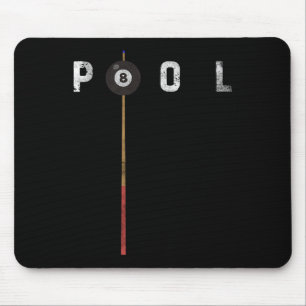 Pool Vintag Billard Billard Pool Player Funny Bill Mousepad