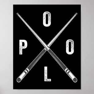 Pool Vintag - Billiard Vintag Pool Player Team Poster