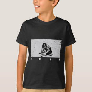 Pool Vintage Billard Pool Spieler Lustig Billard T-Shirt
