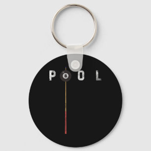 Pool Vintage Billard Pool Spieler Lustiges Billard Schlüsselanhänger