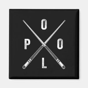 Pool Vintage - Billard Vintage Pool Spieler Team  Magnet