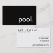 Pool Visitenkarte (Vorne/Hinten)