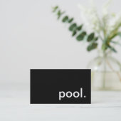 Pool Visitenkarte (Stehend Vorderseite)