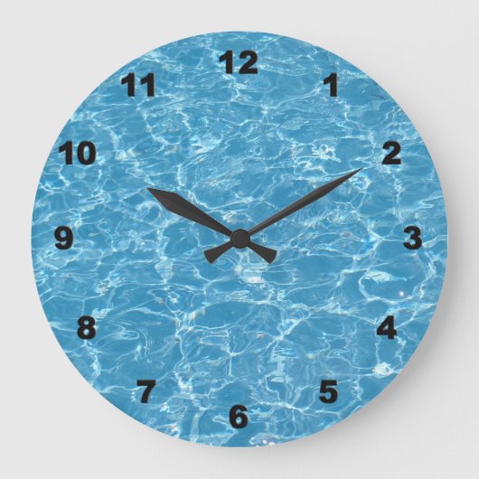 Pool Wall Clock Große Wanduhr (Vorderseite)