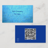 Pool Wasser addieren QR Visitenkarte (Vorne/Hinten)