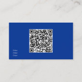 Pool Wasser addieren QR Visitenkarte (Rückseite)