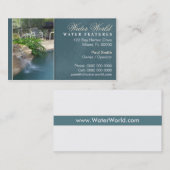 Pool-Wasser-Eigenschafts-Visitenkarte Visitenkarte (Vorne/Hinten)