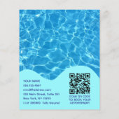 POOL Wasser, Schwimmbad Reinigung Werbung Fliege Flyer (Hinten)