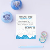 POOL Wasser, Schwimmbad Reinigung Werbung Fliege Flyer (Einzeln)