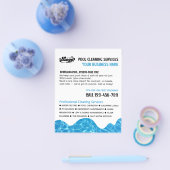 POOL Wasser, Schwimmbad Reinigung Werbung Fliege Flyer (Einzeln)