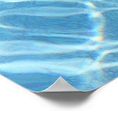 Pool Wasserkanvas drucken Poster (Ecke)