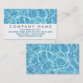 Pool Water Business Cards Visitenkarte (Vorne/Hinten)