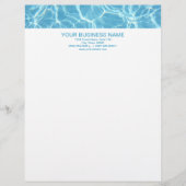 Pool Water Letterhead Briefbogen (Vorderseite)