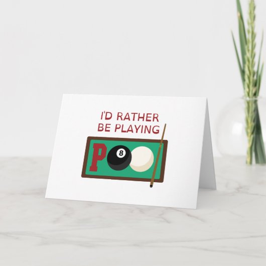 Pool Word Karte (Vorderseite)