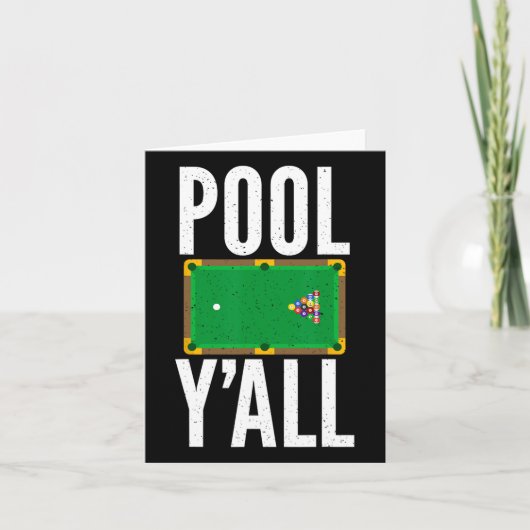 Pool Y Alle Pool Billard Karte (Vorderseite)