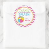 Poolaufkleber / Pool Favor Tag / Pool Gift Tag Runder Aufkleber (Tasche)