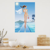 Poolbahn Poster (Küche)