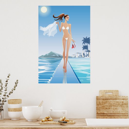 Poolbahn Poster (Küche)