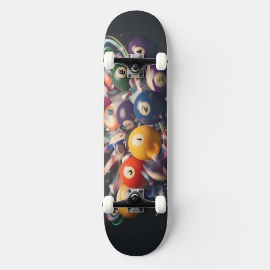 Poolball-Stil Skateboard (Vorderseite)