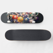 Poolball-Stil Skateboard (Horizontal)