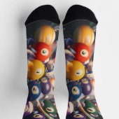 Poolball-Stil Socken (Oben)