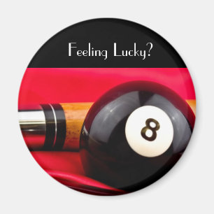Poolball und -stichwort magnet