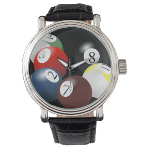 Poolbälle Armbanduhr