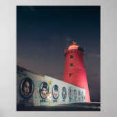 Poolbeg Lighthouse, Dublin Bay, Irland Poster (Vorne)