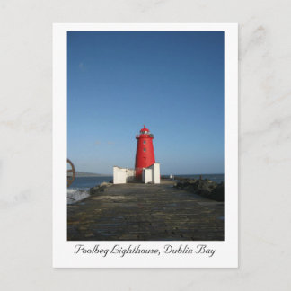 Poolbeg Lighthouse, Dublin Bay Postkarte