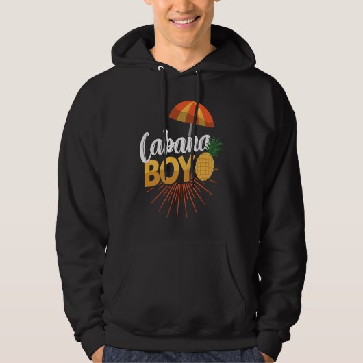 Poolboy-Poolparty Männer Jungen Hoodie (Vorderseite)